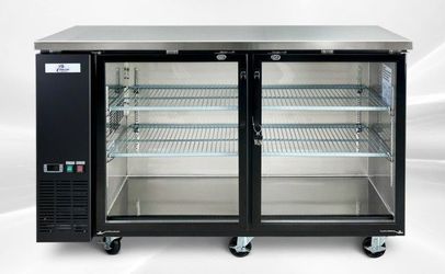 bar Bottle Cooler
NSF 60 ins Beer Black Glass Door Back Bar Cooler case UBB24-60G-