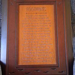 Footprints Poem Wall Decor