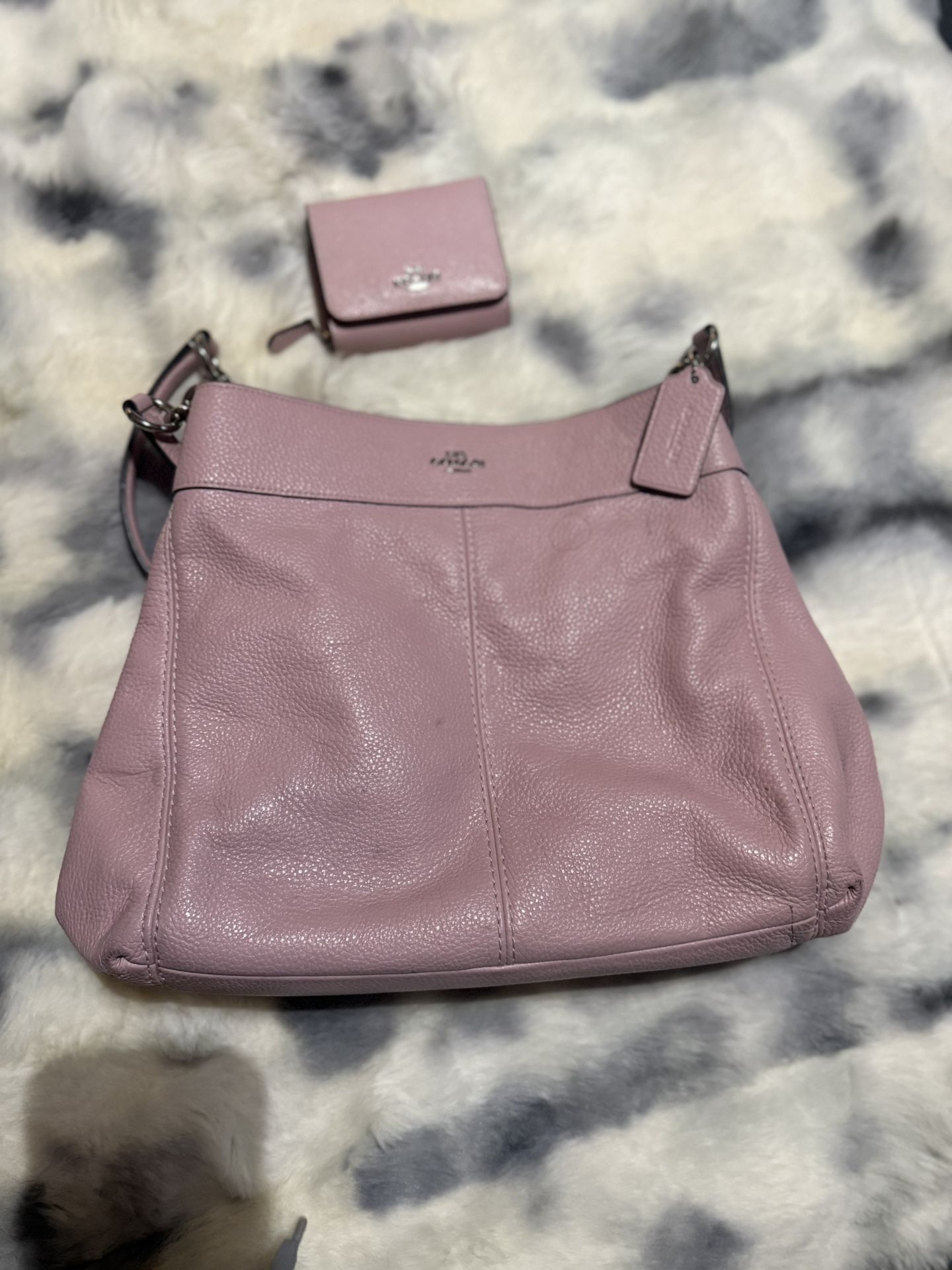 Coach Lexy Pink Bag And Wallet