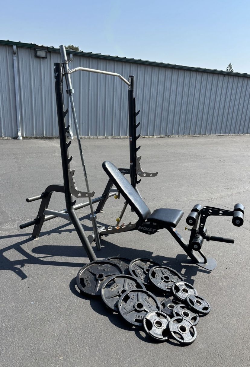 Gym Weights Bar Bench
