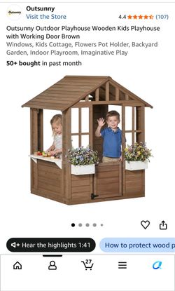 Kids wooden playhouse