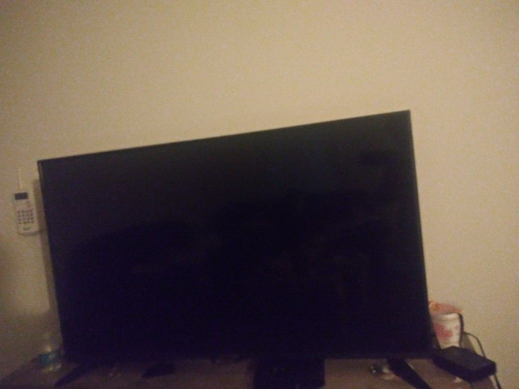 50 inch black flat screen TV