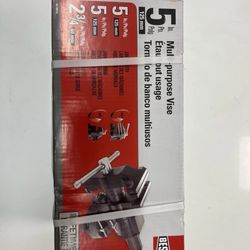 BESSEY 5 in. Multi-Purpose Rotating Pipe and Bench Vise with Swivel Base