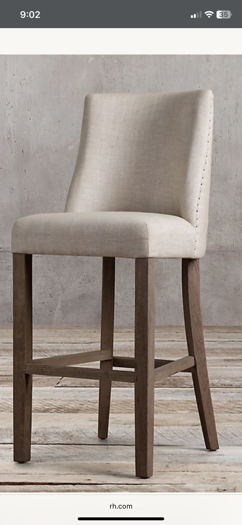 Kitchen Counter bar stools Restoration Hardware Set Of Four