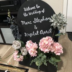 Chalk Board Welcome Sign 