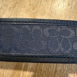 Black COACH men Belt With Logo 