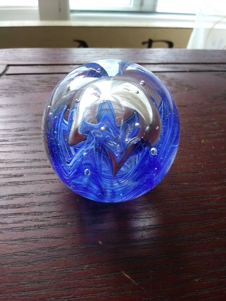 Ocean Blue Waves Paperweight