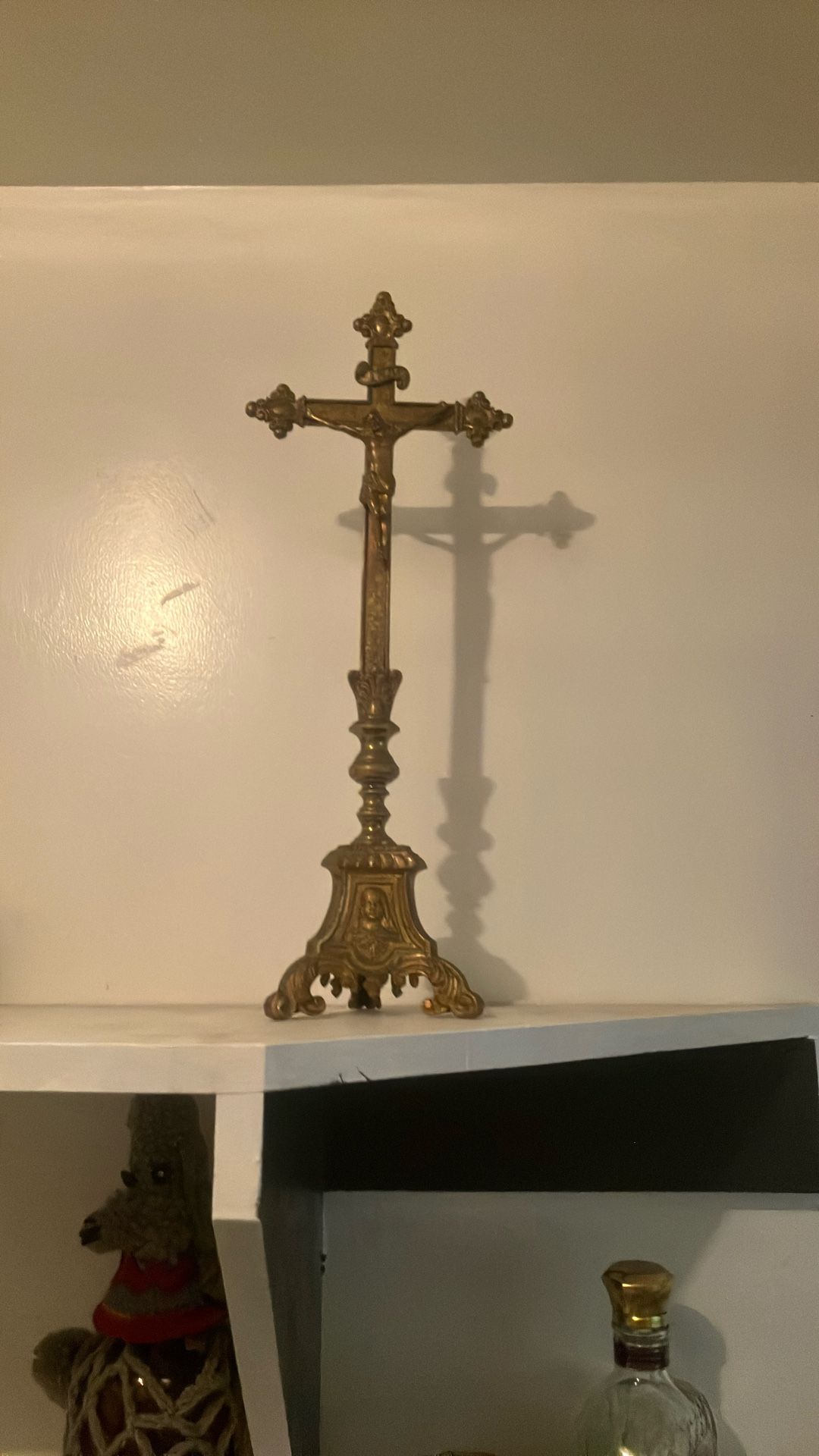 Vintage Brass Crucifix