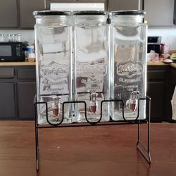 Drink dispensers with black top for chalk