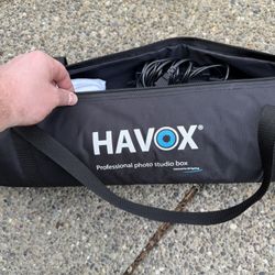 HAVOX - Photo Studio HPB-60D - Dimension 24"x24"x24" - Super Bright Dimmable LED Lighting 5500k - 13,000 lumens - CRI 93 - Make Your Commercial Photos