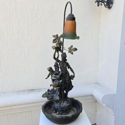Baroness Fountain Lamp Broze Plaster