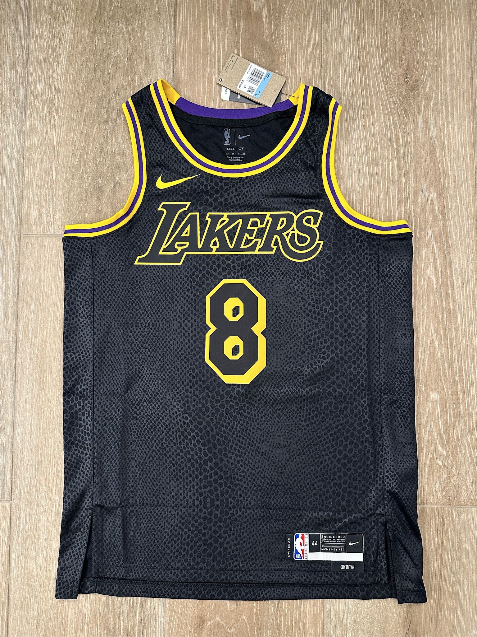 Los Angeles Lakers Kobe Bryant Black Mamba Day Swingman Jersey, 44