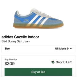 Adidas Bad Bunny Gazelle x San Juan Size