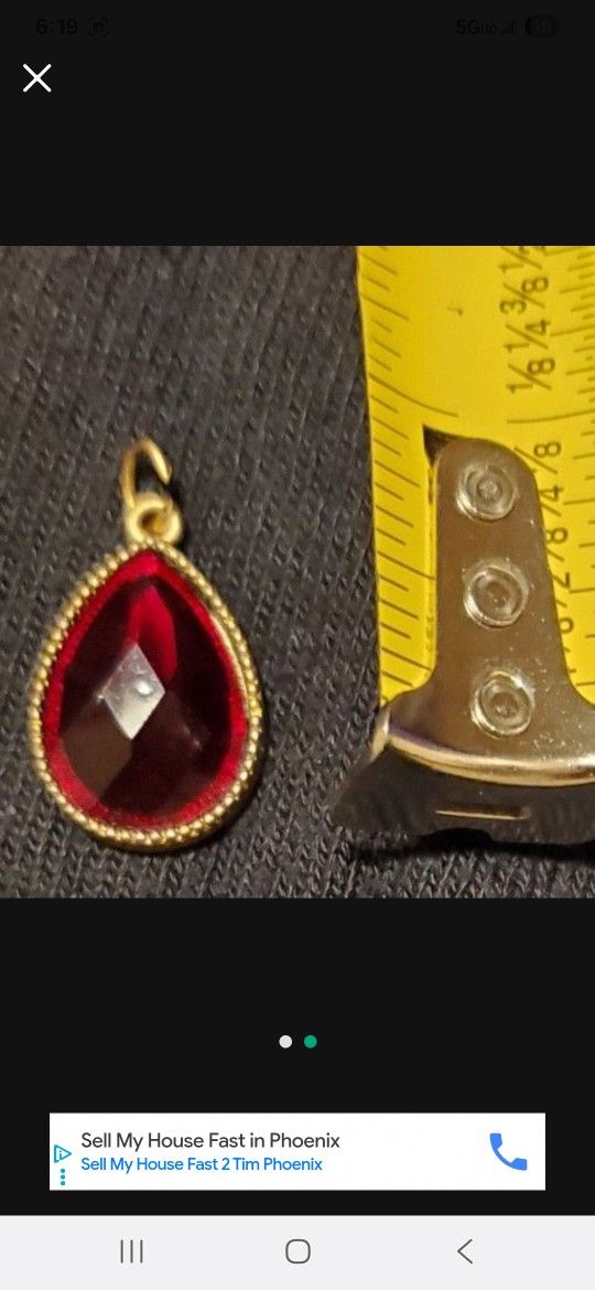 Ruby Vintage Pendant