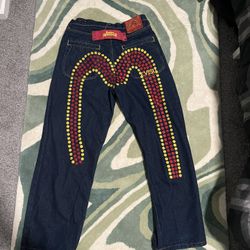 Evisu Jeans Heritage Lot #0049 Rare Size 34
