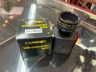 Cambron 2X Tele Converter T-Mount Multicoated Japan with Box & Case