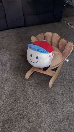Baseball Glove Kids Rocking Chair