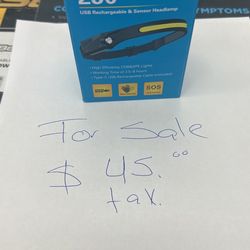 Headlamp For Head Great For Fishing Two Lights 