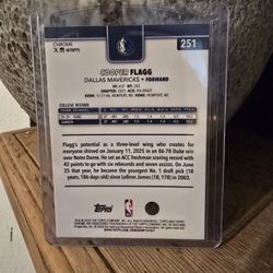 🔥🔥2025 Topps Chrome Cooper Flagg Rookie Card 🔥🔥