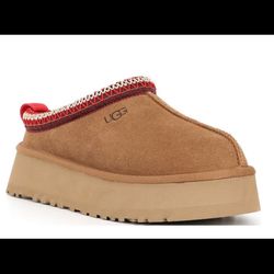 Brand New - Ugg Tazz II Suede Platform Clog Slippers - Size 7 - Chestnut