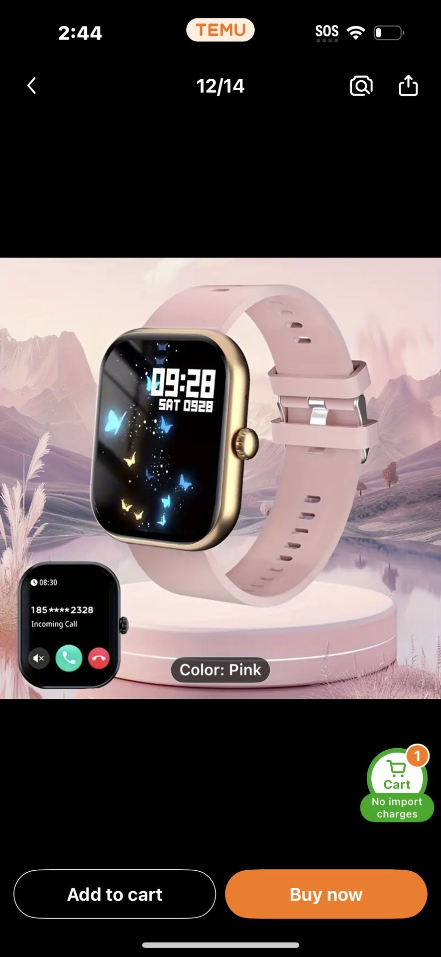 PINK Smart Watch 