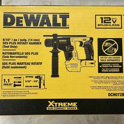 DeWALT DCH072B 12V Brushless Cordless 9/16-in SDS PLUS Rotary Hammer (Tool-Only)