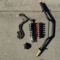 Honda CRF 110 Handle Bars And Gas Cap And Chain $25 OBO