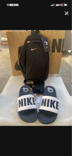 Nike Essentials Small Sling Bag Cross Body Messanger Bag Backpack NWT Women's Nike Offcourt Slides, black and white, size 7 NWT Pick up in Pico Rivera