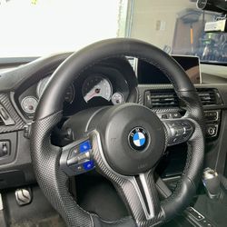 BMW F8X Perforated Leather Flat Bottom Performance Steering Wheel 