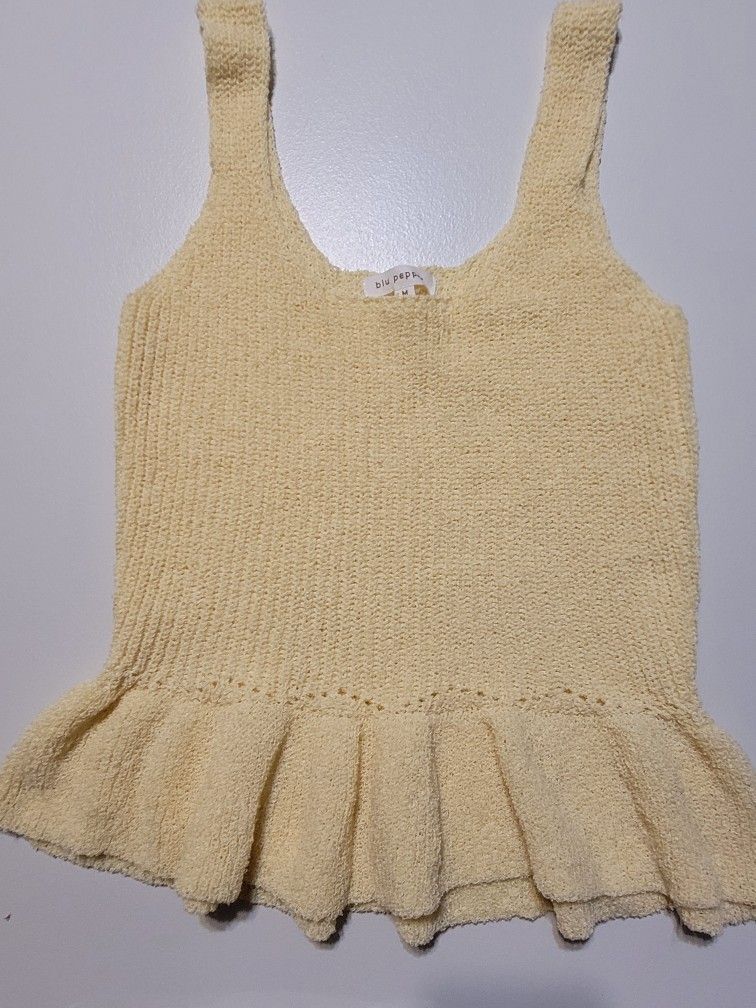 Blu Pepper Knit Sweater Tank