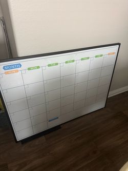 Monthly Calendar Dry Erase Whiteboard