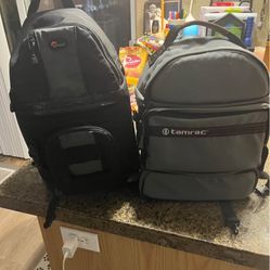 Great Deal 2 Perf Condition Hiking Backpacks Lowepro And Tamrac 