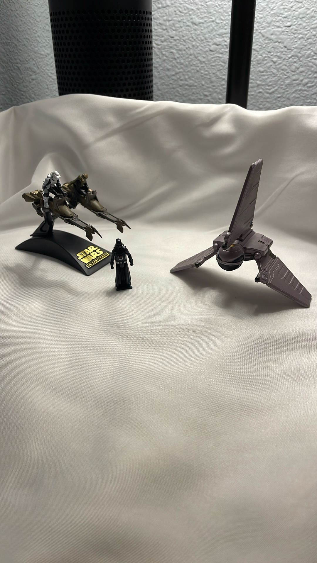 Star Wars Micro Machines Speeders, Shuttle, And Darth Vader