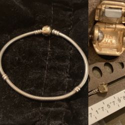 Pandora bracelet with 14k clasp