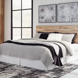 KING SIZE HEADBOARD + NIGHTSTANDS