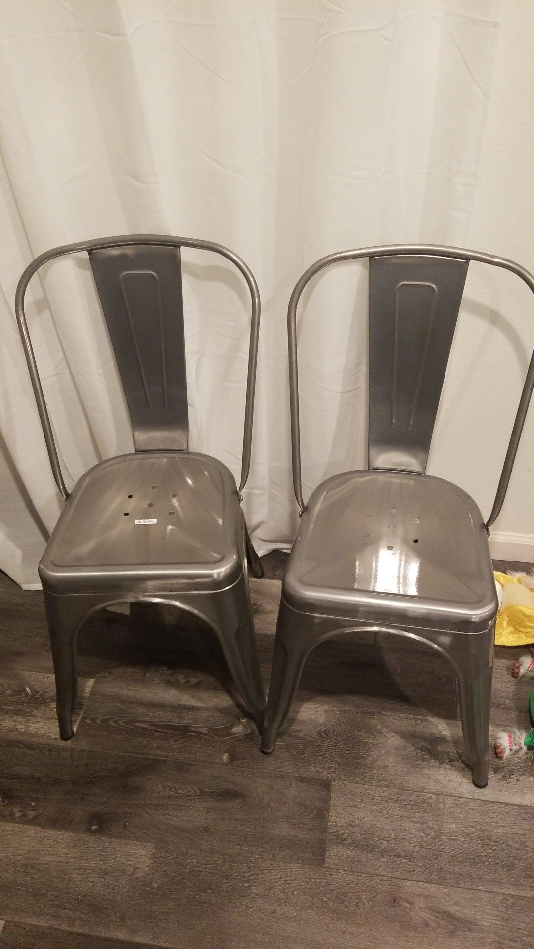 Metal chairs