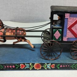 Jim Shore Amish Horse & Buggy Simple Living 2006 