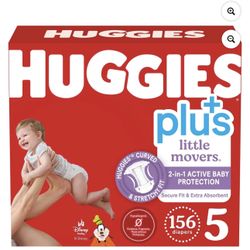 Huggies Size 5 156 Count Diapers 