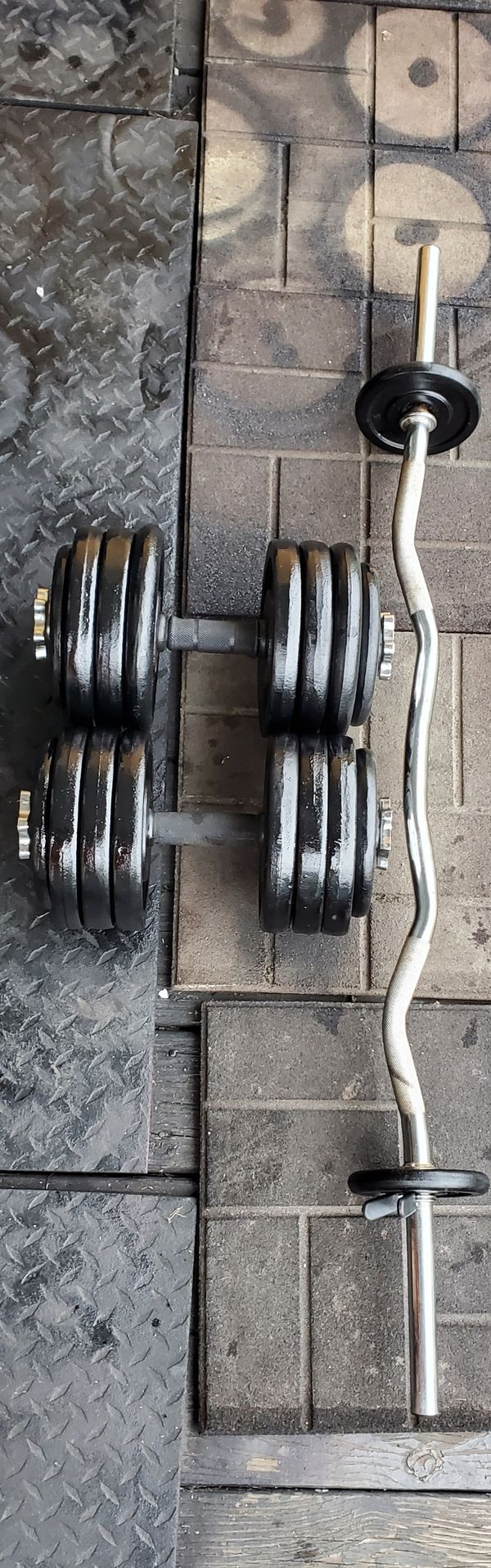 2.5 to 80 lb crossfit strongman workout set 165 lbs of