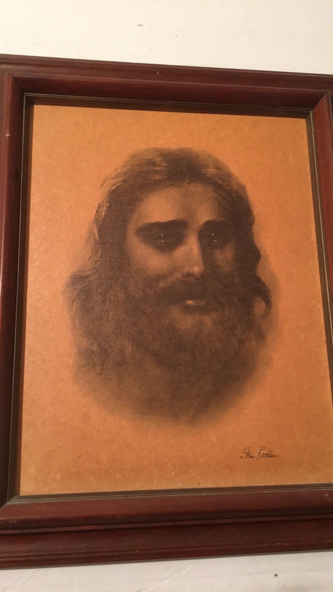 Framed picture compassionate Christ