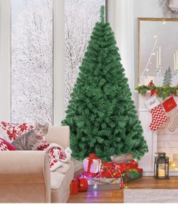Costway 6ft Artificial PVC Chrismas Tree w/ Stand For Sale $19.00 50%+ OFF Retail $39.99 NEW IN BOX