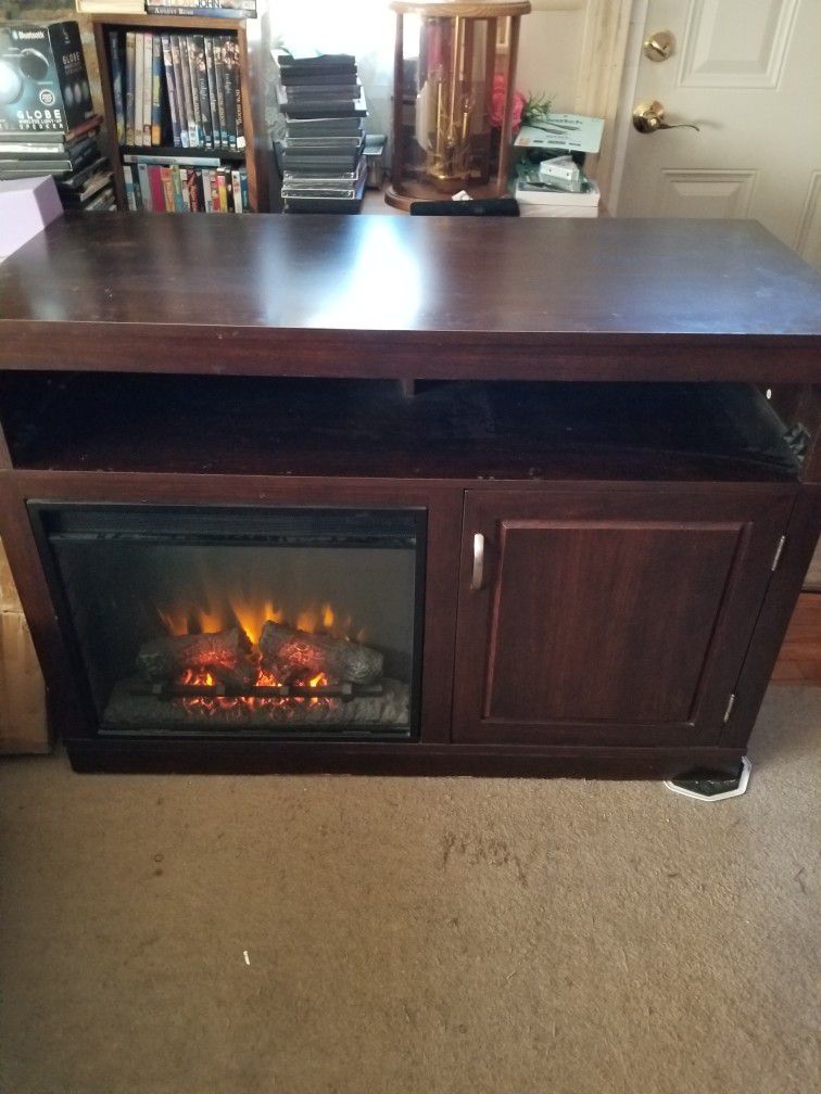 TV STAND WITH FRIDGE 