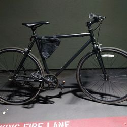 700c Black Silver Fixie Bike Street Home Office School Dorm X