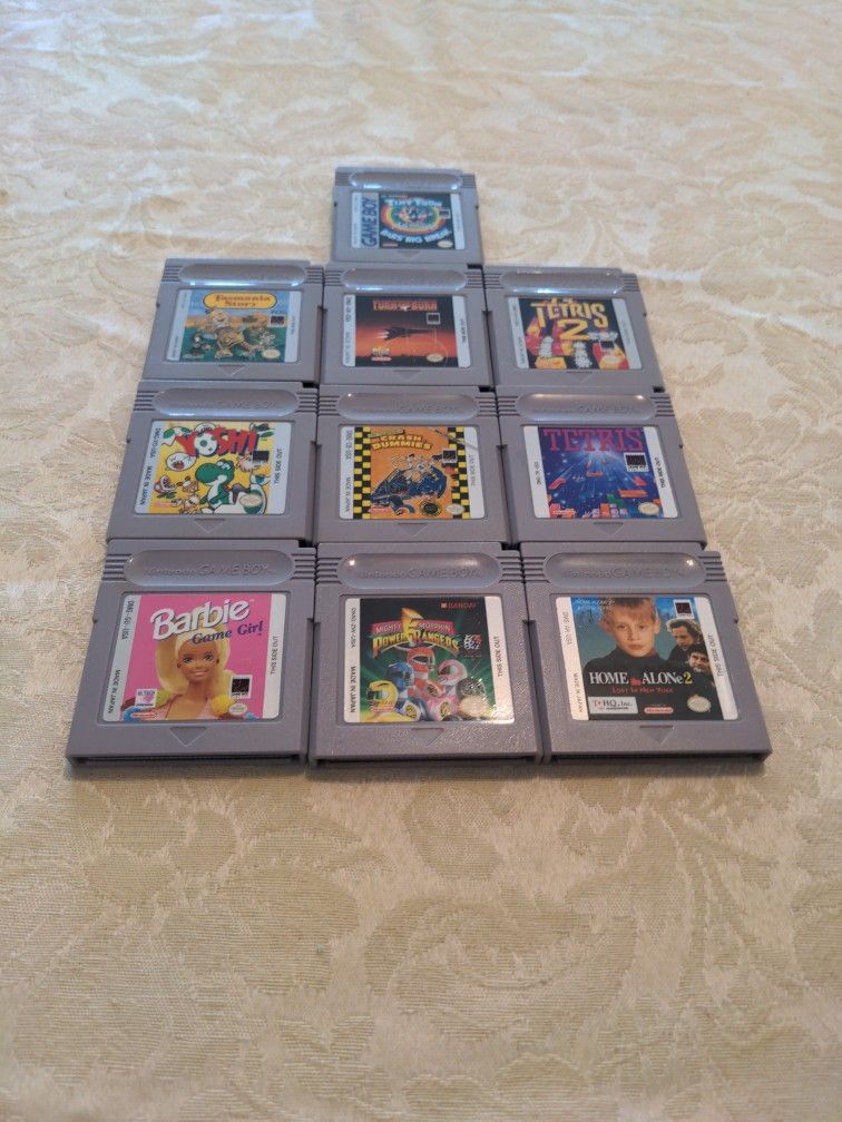 10 Game Boy Games Used Good Condition.