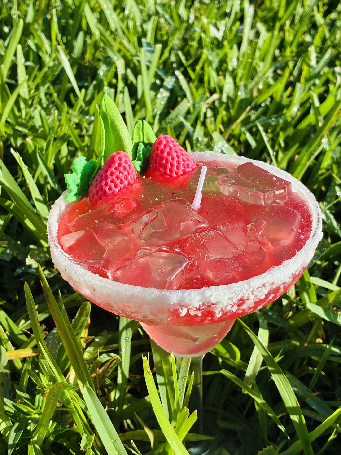 Velas De Margarita De Fresas