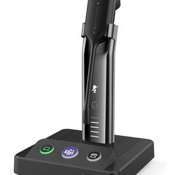 Yealink WH63 Convertible Teams Wireless Noise Canceling Headset - Headset Connects and Works with USB Enabled Desk Phones, Computers and Softphones