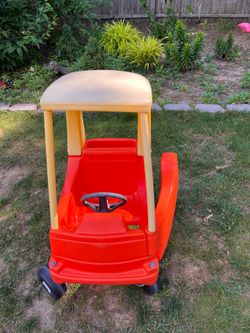 Little Tikes Vintage Cozy Coupe Car Red and Yellow