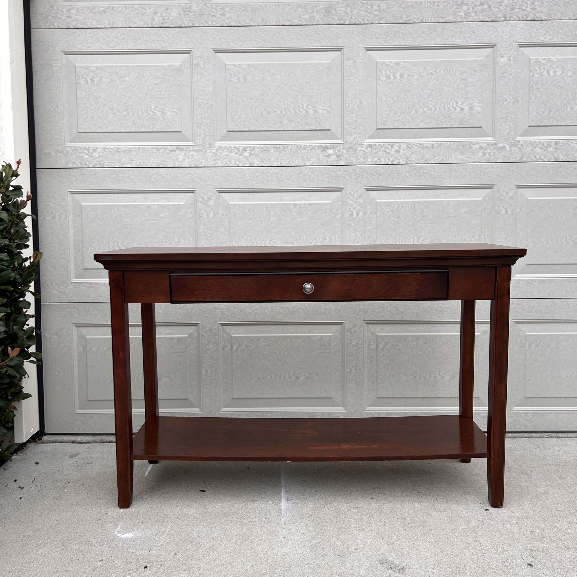 Solid Wood Console Table w/ Drawer