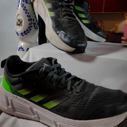 adidas Questar Running Shoes Men’s 11 Gray Green 