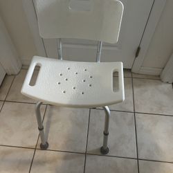 White Shower Chair